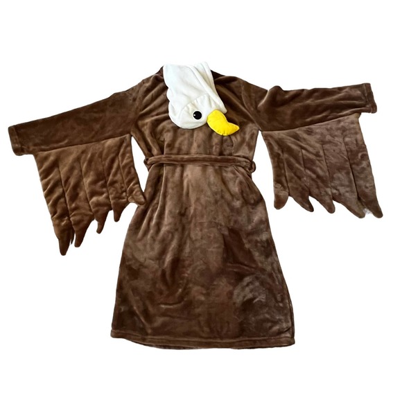 Chubbies Brown Eagle Hooded Robe - Picture 4 of 10